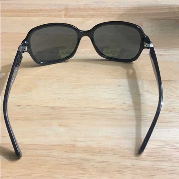 COACH WOMENS ACETATE NON POLARIZED BLK/GRAY NWT - Picture 3 of 7